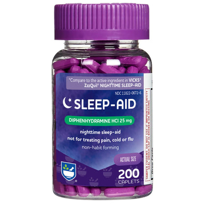 200 Count Rite Aid Sleep Aid Caplets