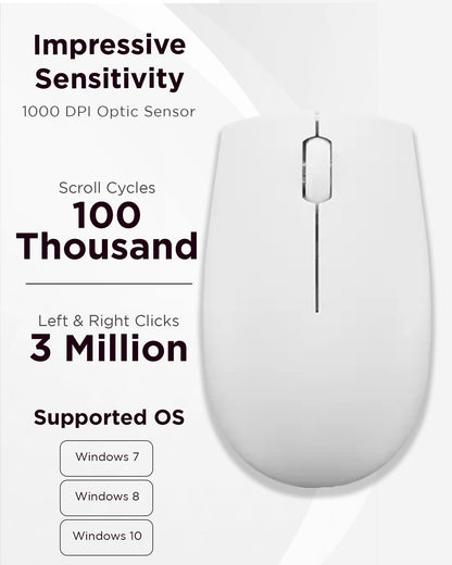 Lenovo Wireless Mouse for PC and Laptop