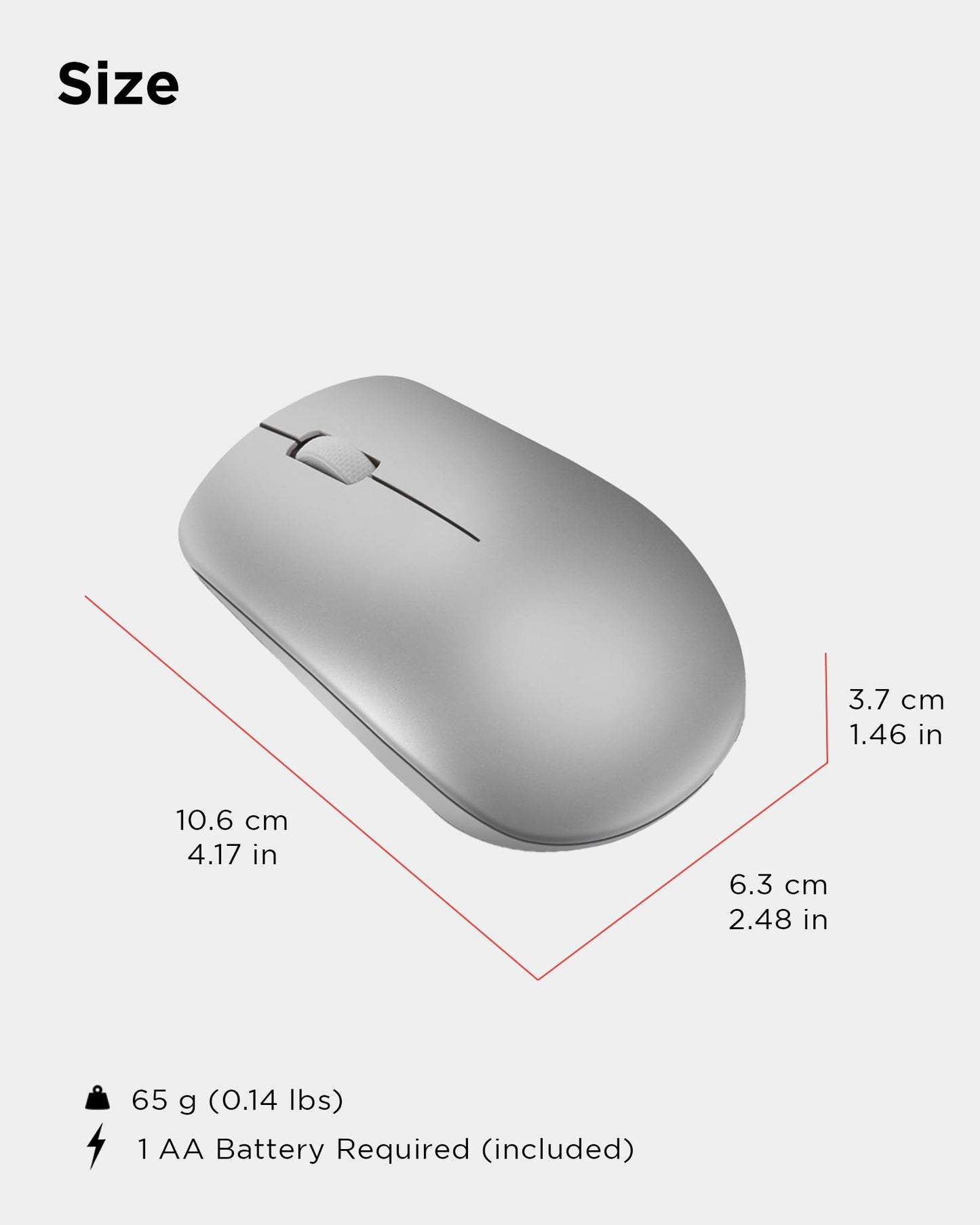 Lenovo Wireless Mouse for PC and Laptop
