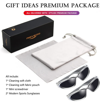 Wrap Around Sports Sunglasses for Men and Women