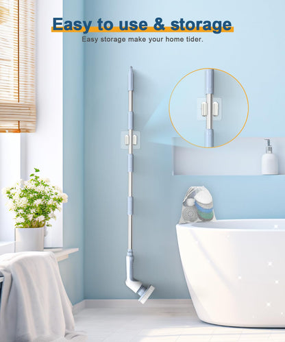 Airpher Cordless Electric Spin Scrubber with Brush Heads