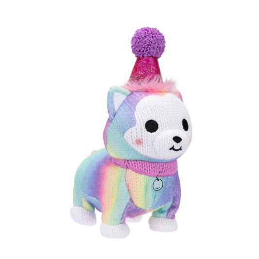 Rainbow Party Plush Toy with Music & Surprise!