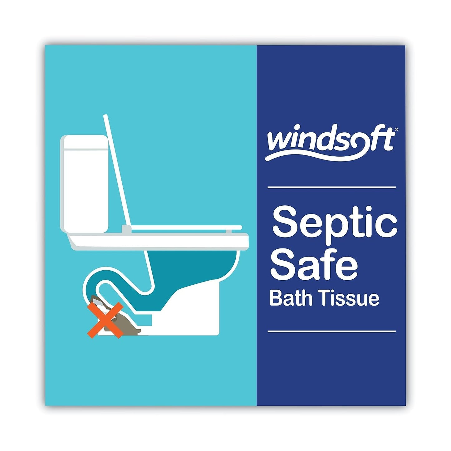 24 Rolls Windsoft Premium Bath Tissue - Septic Safe