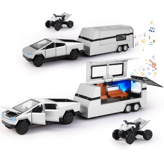 Diecast Pickup Trailer Toy Car for Kids