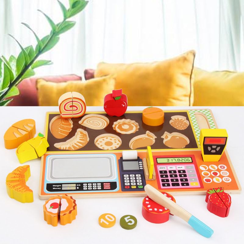 Wooden Play Food Set for Toddlers - VIESMUMU