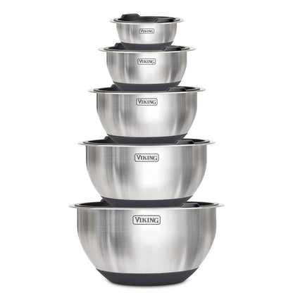 Viking 10-Piece Stainless Steel Mixing Bowl Set