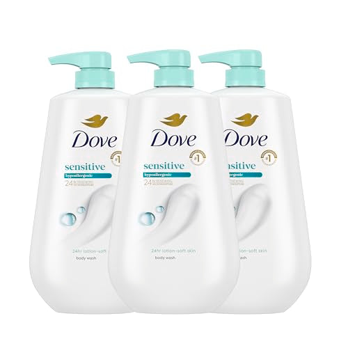3 Pack Dove Sensitive Skin Body Wash