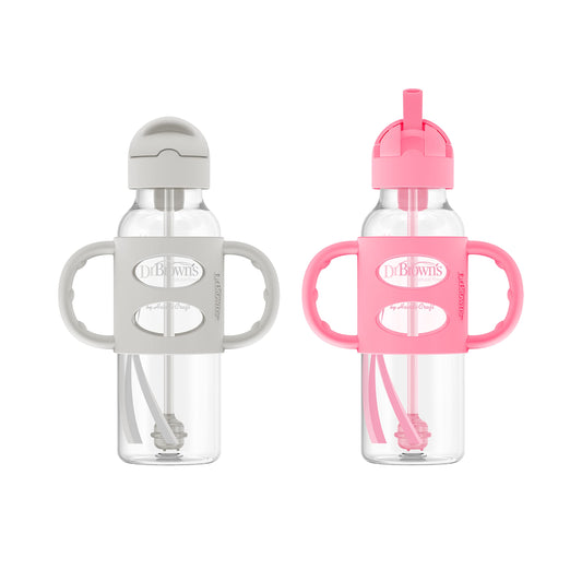 Dr. Brown's Spill-Proof Sippy Straw Bottle 8 oz