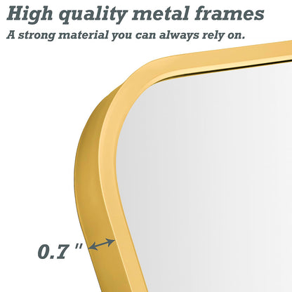 Full Body Mirror Wall Mounted Metal Frame