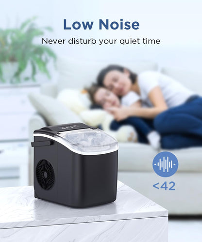 COWSAR Portable Ice Maker with Self-Cleaning Feature