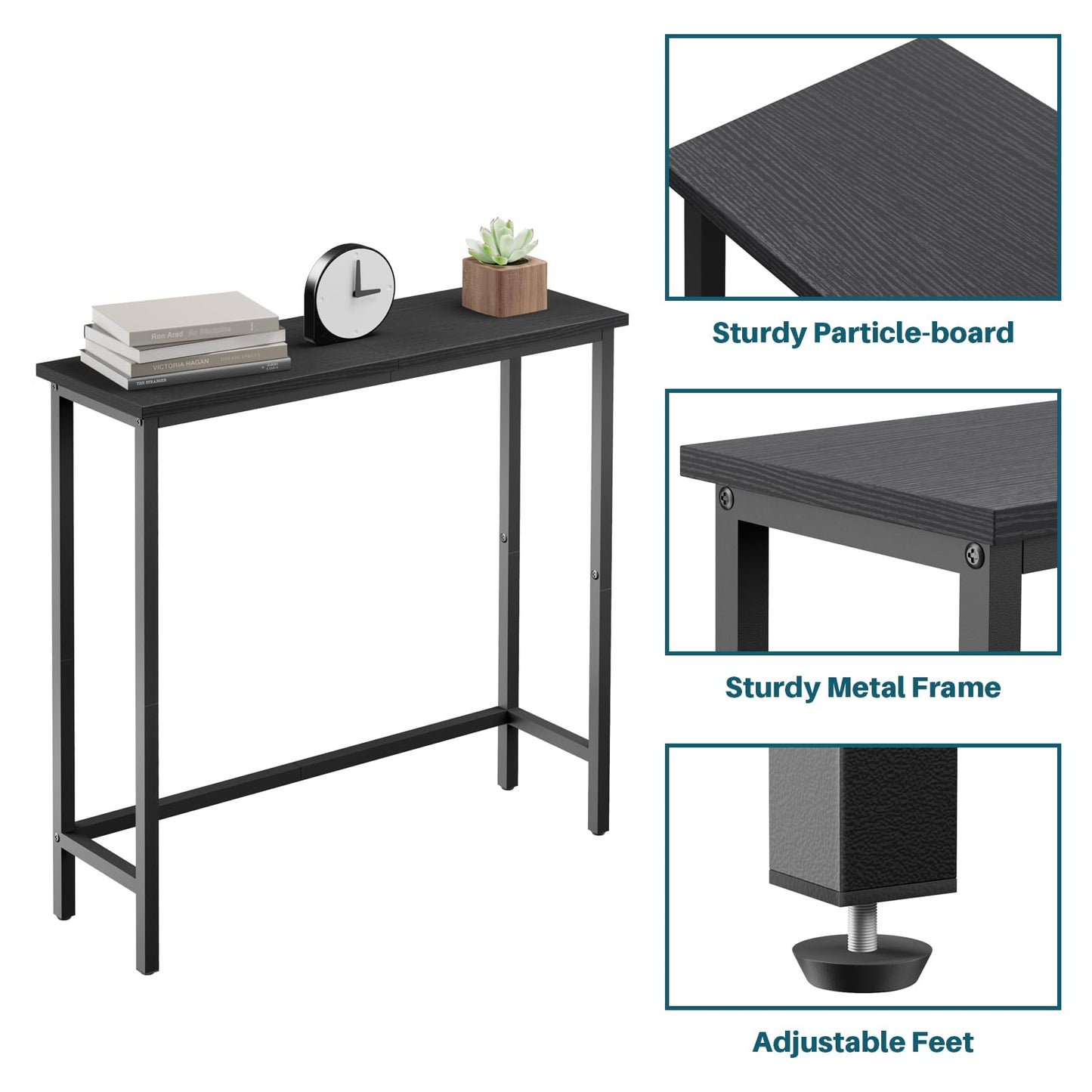 HollyHOME Slim Console Table for Hallway Entryway