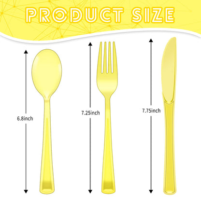150 Pack Heavy Duty Disposable Cutlery Set