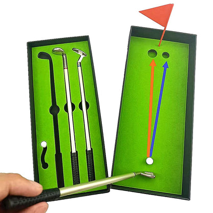 Mini Desktop Golf Pen Set with Putting Green