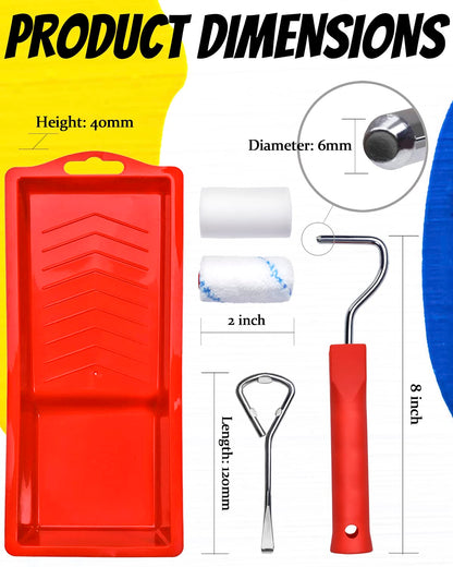 PinStone 16pcs Paint Roller Kit for Touch-Ups
