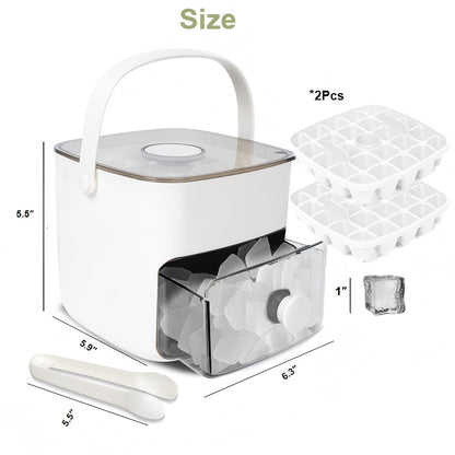Ice Cube Tray with Lid for Drinks