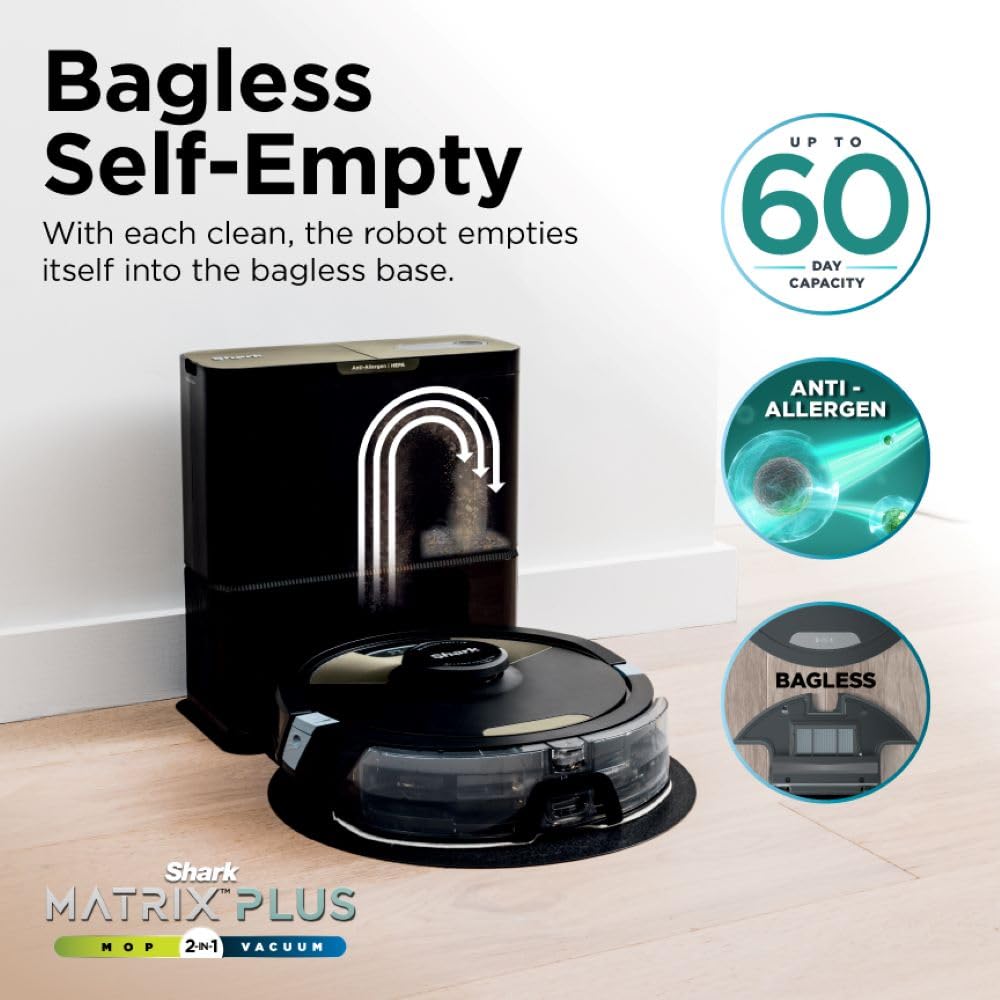 Shark Robot Vacuum & Mop Combo with HEPA