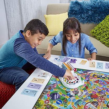 Hasbro Gaming The Game of Life Game, Family Board Game for 2-4 Players, Indoor Game for Kids Ages 8 and Up, Pegs Come in 6 Colors