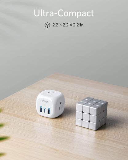 Anker USB C Outlet Extender with 3 Outlets