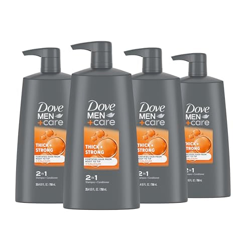 4 Pack Dove Men+Care 2-in-1 Shampoo Conditioner 25.4oz