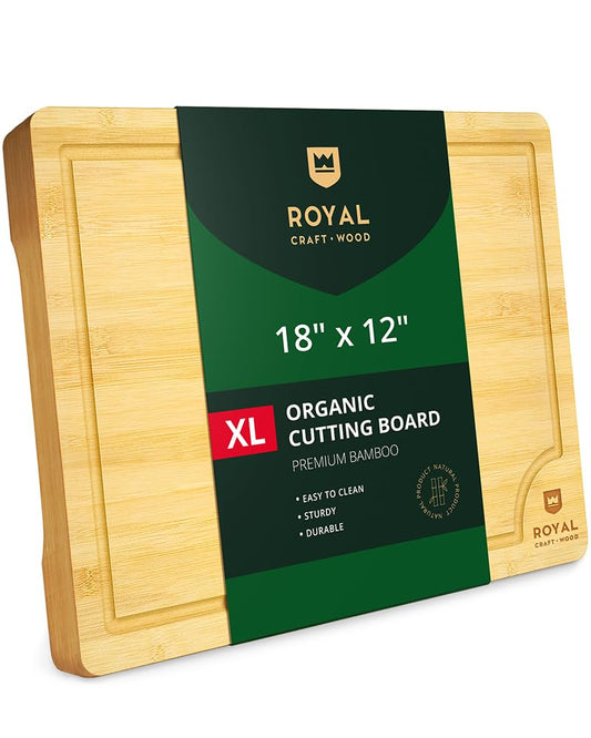 Extra Large Bamboo Cutting Board by ROYAL CRAFT WOOD