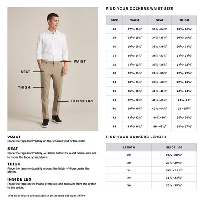 Dockers Men's Stretch Khaki Pants, Black, 31W x 30L
