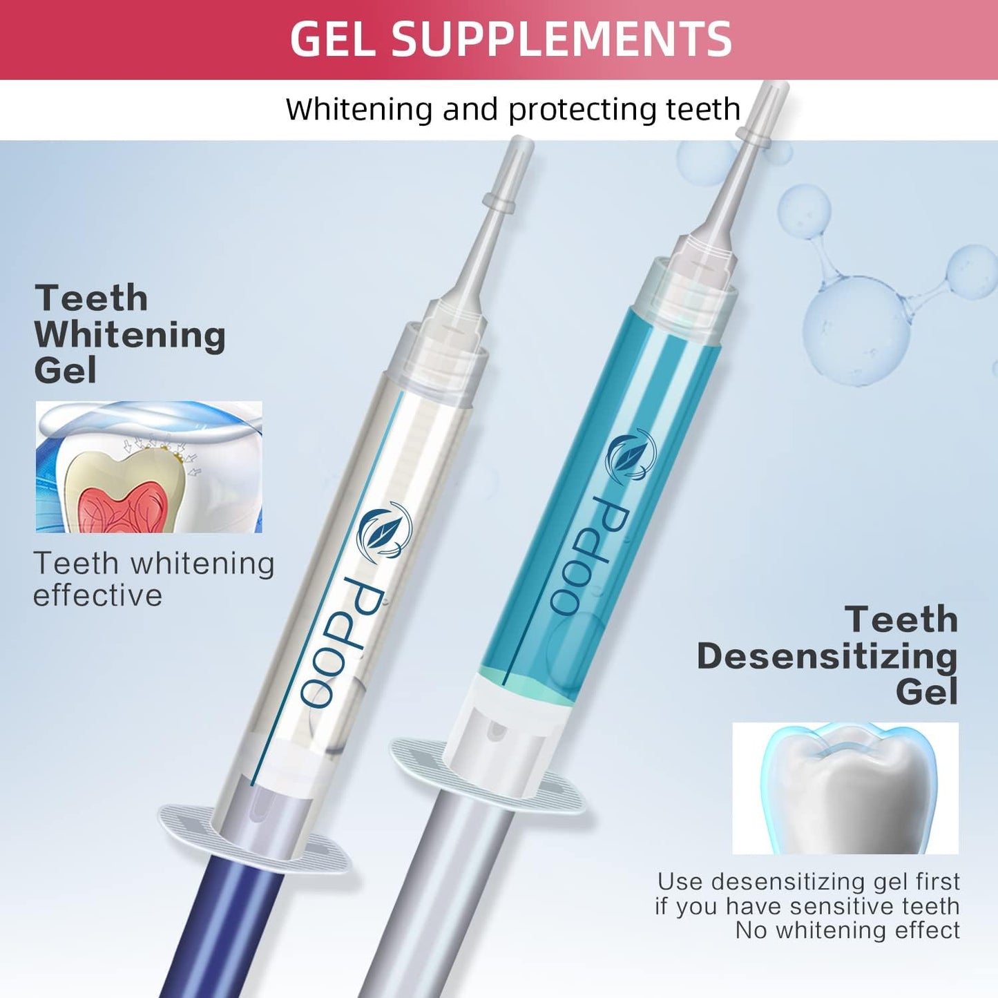Teeth Whitening Kit with LED Light