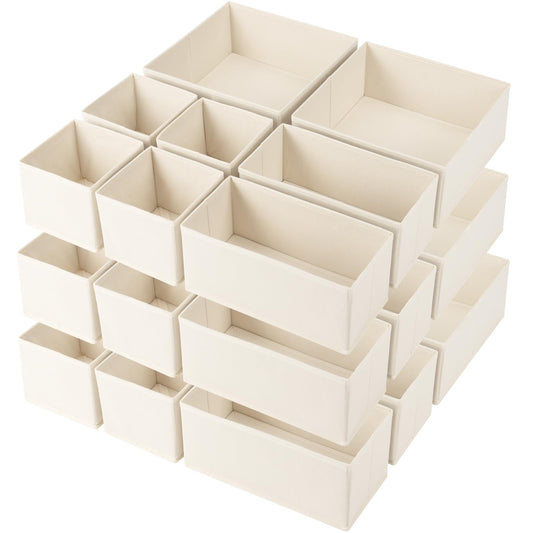 24 Pack Drawer Organizers for Clothes and Accessories