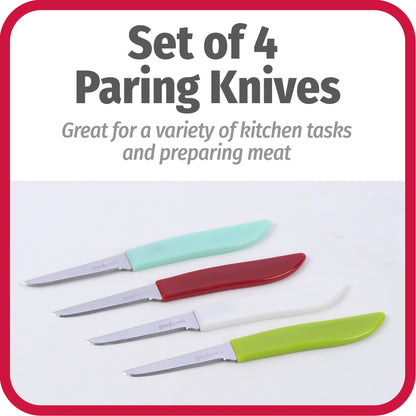 4-Pack GoodCook Paring Knife Set for Kitchen