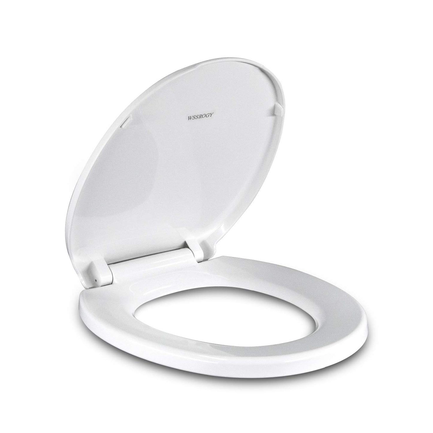 Round Quiet-Close Toilet Seat with Non-Slip Bumpers