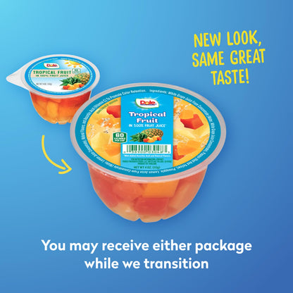 Dole Tropical Fruit Cups in 100% Juice