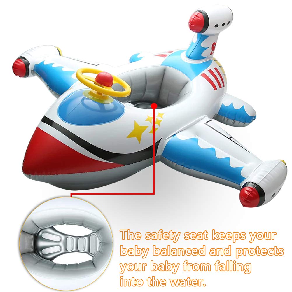 Inflatable Baby Pool Float with Steering Wheel