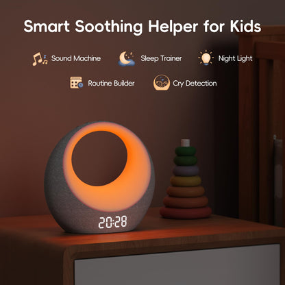 Baby Sound Machine with Night Lights & App Control
