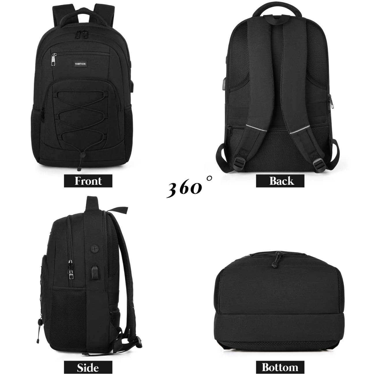 YAMTION USB Laptop Backpack for Students & Work