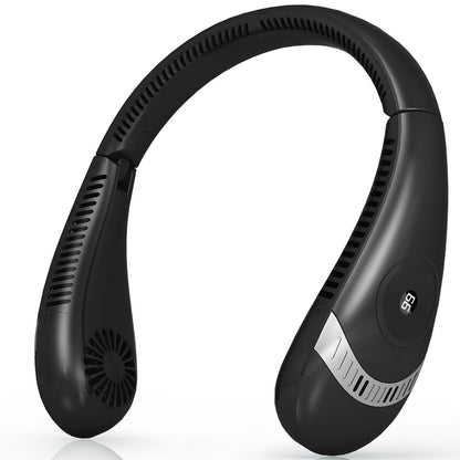 Portable 360° Bladeless Neck Fan with Rechargeable Battery