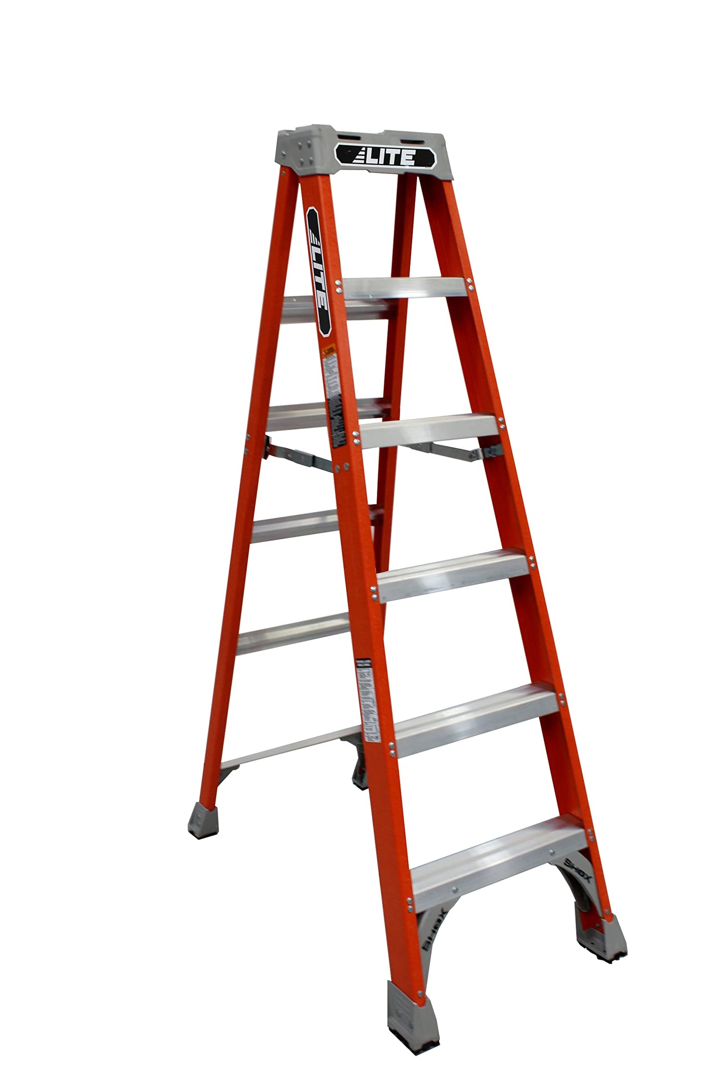 LITE 6-Foot Fiberglass Step Ladder, 300 lb Capacity