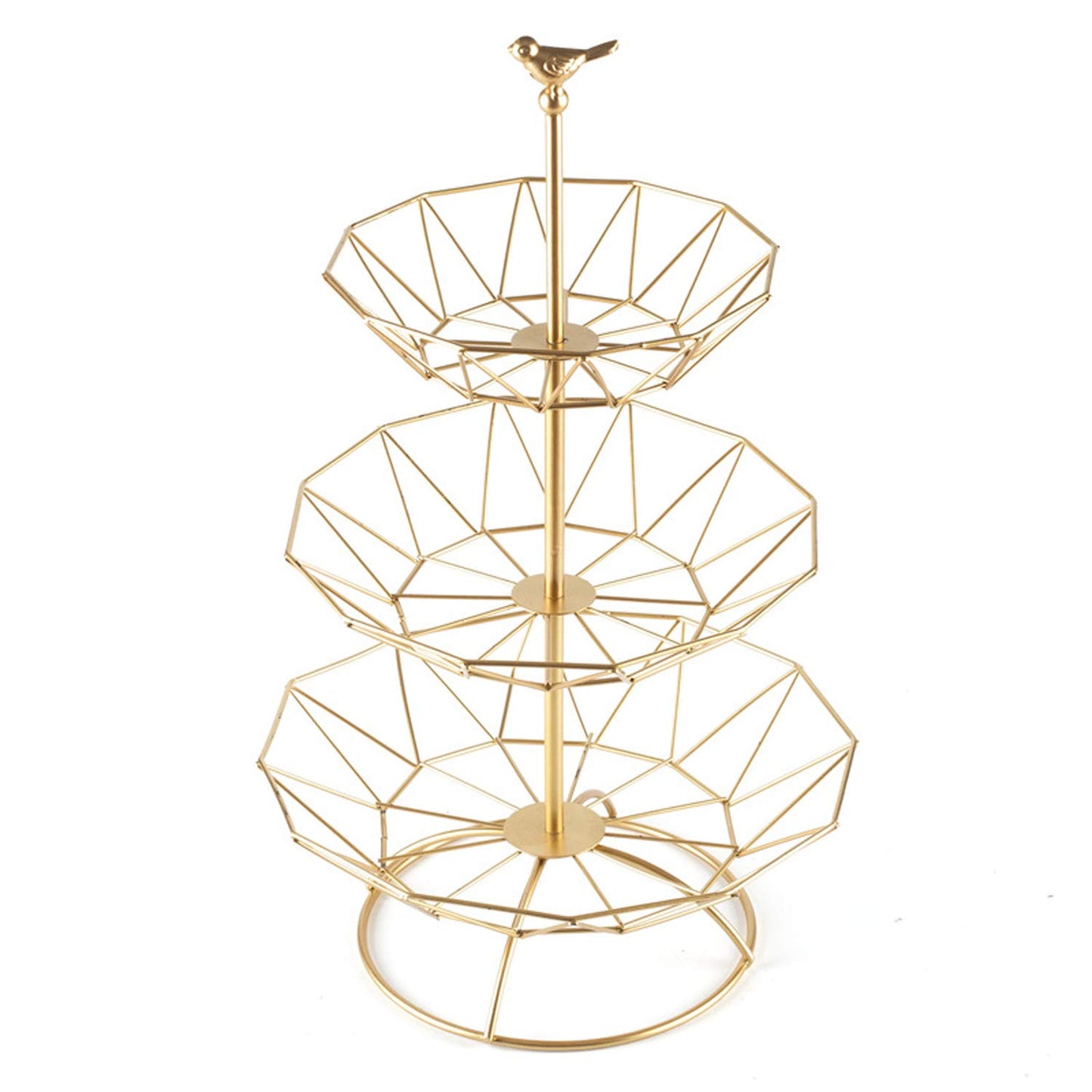 3 Tier Wrought Iron Fruit Serving Tray