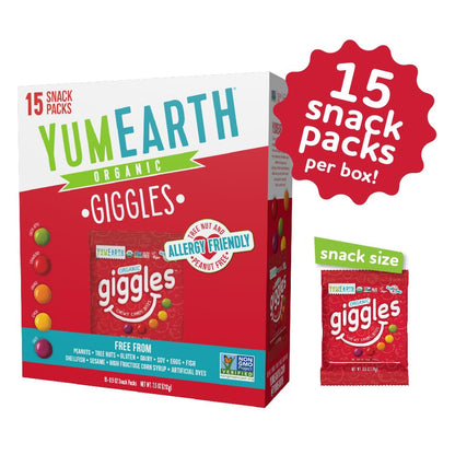 YumEarth Organic Chewy Candy Snacks - 15 Pack