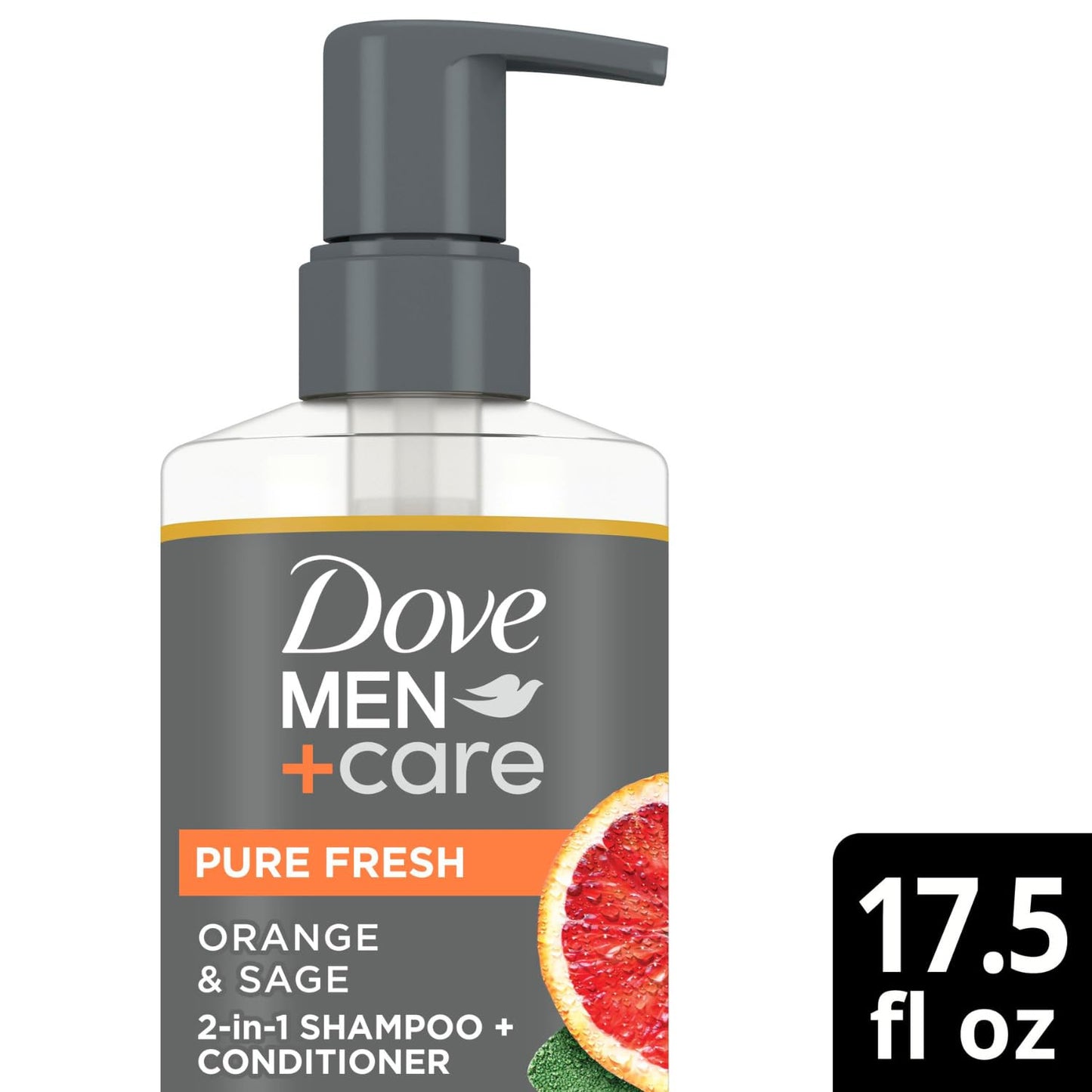 Dove Men+Care 2-in-1 Shampoo & Conditioner, 17.5 Oz