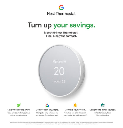 Google Nest Smart Wifi Thermostat for Home