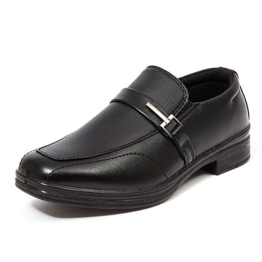 Deer Stags Boy's Black Loafers, Size 11.5