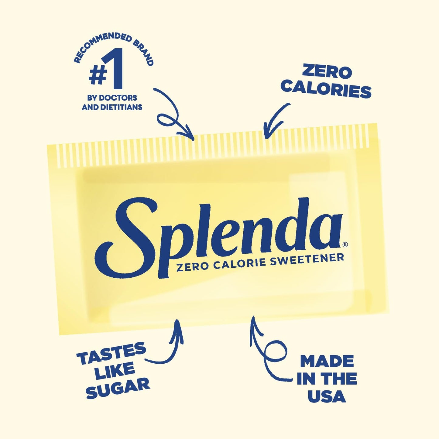 SPLENDA Zero Calorie Sweetener Packets, 200 Count