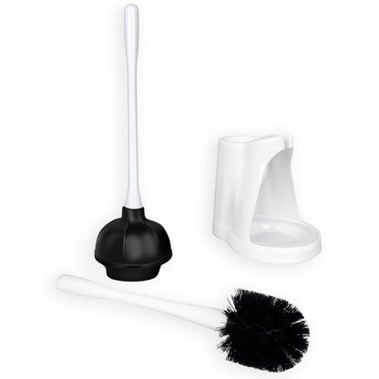 2-in-1 Toilet Brush and Plunger Set