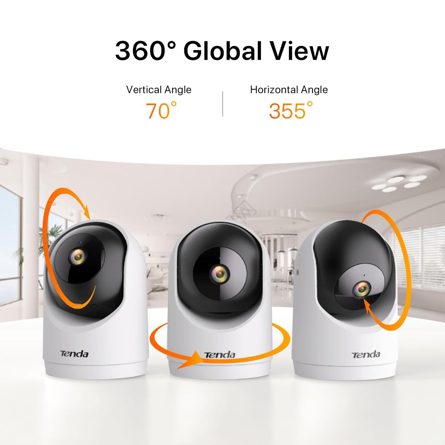 Tenda 2K WiFi6 Indoor Security Camera