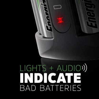 Energizer Recharge Pro AA/AAA Battery Charger with Batteries