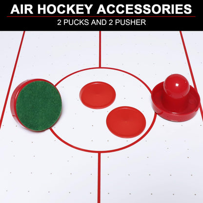 Air Hockey Table for Kids | Tabletop Air Hockey for Children, Girls, Boys, Teens with Air Hockey Pucks and Paddles, Electronic Fans