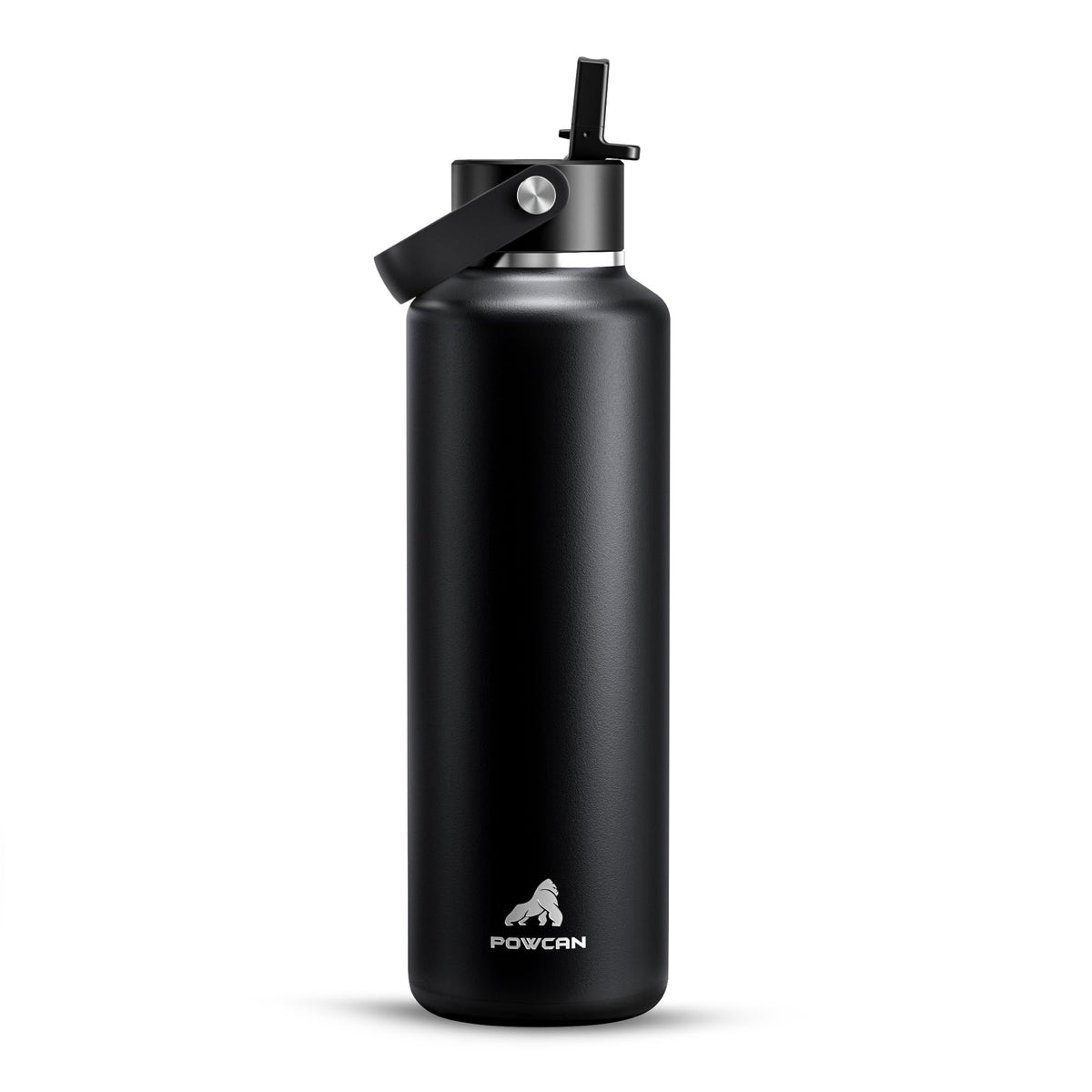 24 oz Insulated Stainless Steel Water Bottle with Straw