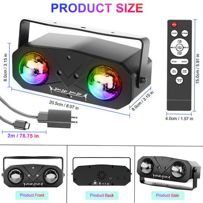Sound Activated Disco Ball Party Light