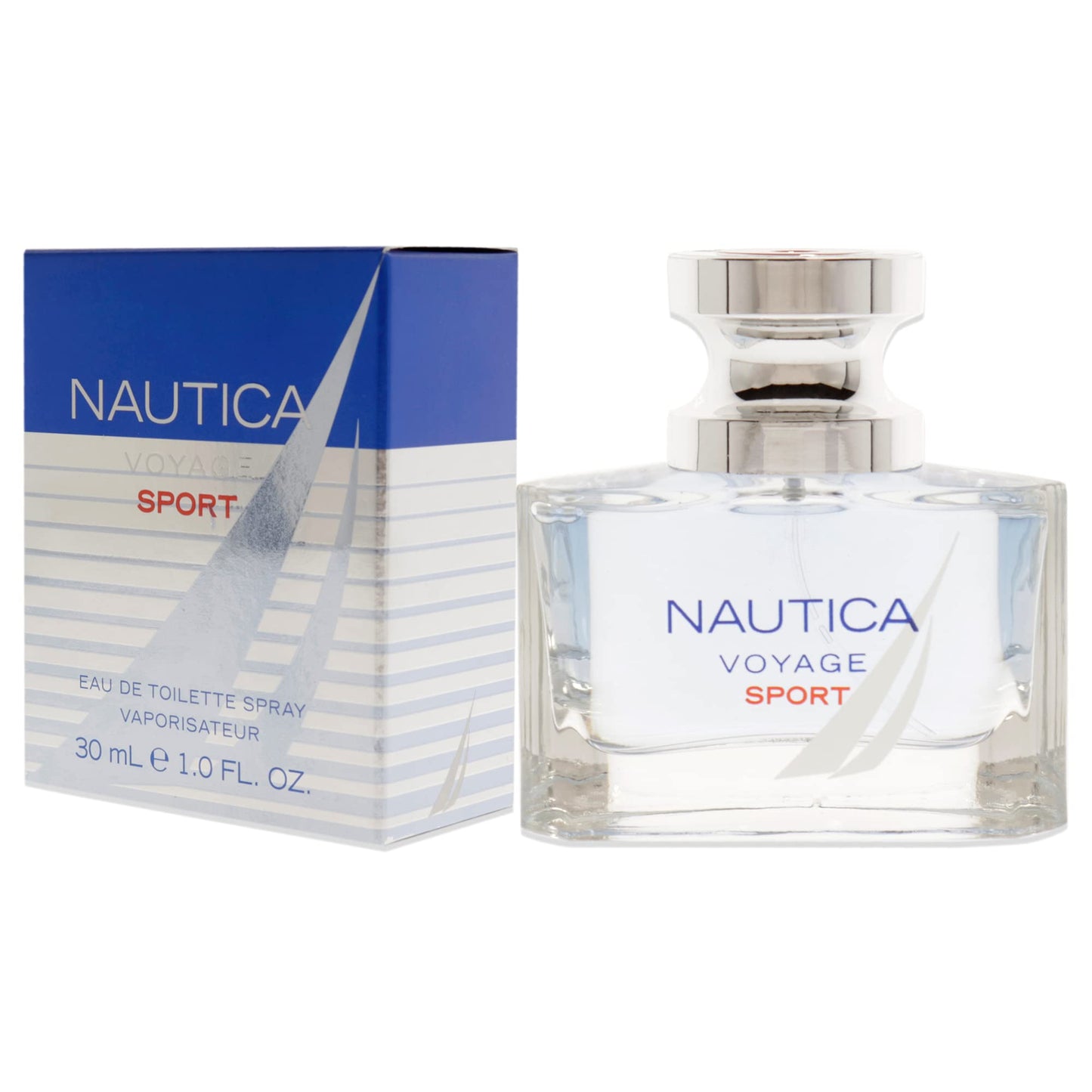 Nautica Voyage Sport Eau de Toilette Spray, Vegan Formula, Eau de Toilette, Sophisticated Fresh Woody Blend, 1.0oz.