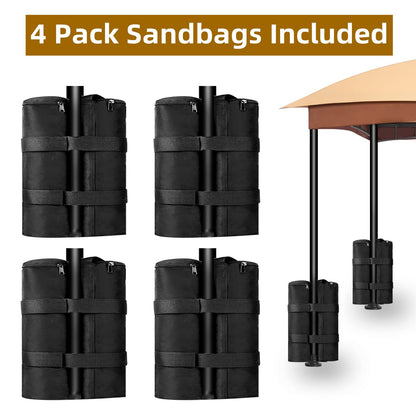 10x10 Heavy Duty Patio Gazebo with Netting