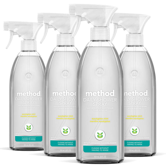 Method Daily Shower Cleaner, Eucalyptus Mint, 4-Pack